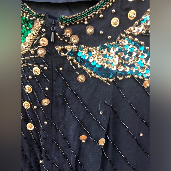 Vintage 1980s Beaded “Alyce Designs” Prom / Formal Dress - Picture 14 of 17